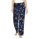 thumbnail image 1 of Balery Vintage Golden Butterfly Pantalones de pijama para mujer, pijamas ultraligeros, pantalones de estar por casa-Medium, 1 of 6