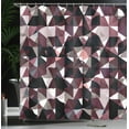 thumbnail image 3 of Ambesonne Geometric Shower Curtain, Retro Pattern Modern Art, 69"Wx75"L, Pale Maroon, 3 of 4