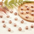 thumbnail image 6 of 104pcs (4 Sets) 12mm Alphabet Wooden Beads 26-Letter Wood Beads Natural Beech Square Wooden Beads Wooden Loose Beads with Initial Letter for Jewelry Making and DIY Crafts White DIY, 6 of 9