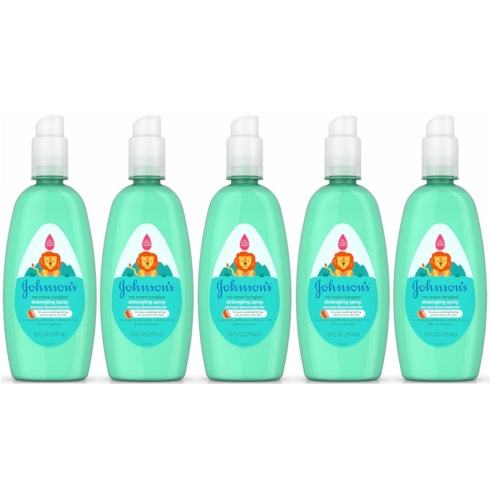 Johnson's Baby No More Tangles Detangling Spray 10 Oz, 5Pack