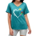 thumbnail image 3 of CHENge Plus Size Autism Awareness Shirt for Women Autism Acceptance Tshirt Autism Mama Tee Support Gift Tee Tops, 3 of 5