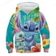 thumbnail image 2 of Sudadera con capucha holgada de Disney para niños y niñas con estampado 3d de dibujos animados de Stitch de Disney heqiyong CONDUJO, 2 of 2
