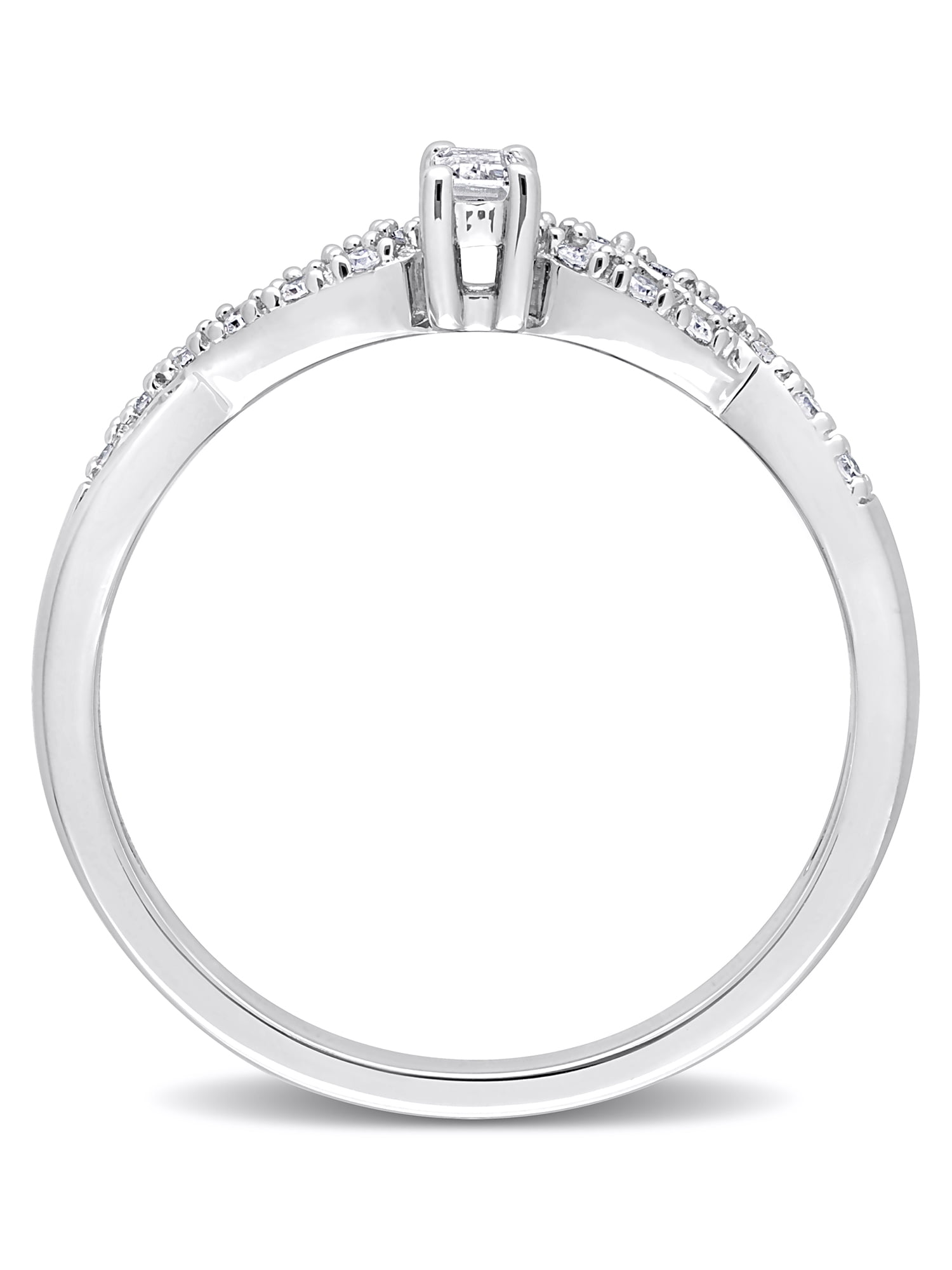 Everly Women's Created Sapphire and Created Sterling Silver Ring