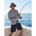 thumbnail image 2 of COOFANDY Men Quick Dry UPF 50+ Sun Shirt Long Sleeve Sun Protection Fishing Shirts Moisture Wicking Hoodie Hiking Rash Guard, 2 of 6