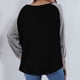thumbnail image 4 of Moda mujer casual manga larga o-cuello patchwork señoras tops sudaderas Fridja  fhghd642, 4 of 6
