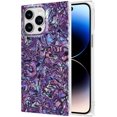 thumbnail image 2 of Square iPhone 12/12 Pro Case - Slim, Glossy, Opalescent Pearl, Iridescent Glitter, Anti-Scratch, Shockproof -, 2 of 5