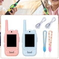 thumbnail image 4 of Walkie-talkies con vídeo para niños, paquete de 2, regalo de cumpleaños, radio, teléfono recargable, 4 of 9