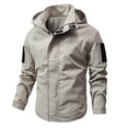thumbnail image 2 of Mens Jackets Lightweight Windbreakers Zip Up Waterproof Performance Rain Coat Winter Keep Warm Outdoor Jacket, 2 of 7