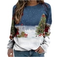 thumbnail image 4 of Pntutb, camiseta de manga larga suelta con cuello redondo y estampado informal a la moda de verano para mujer, blusa, Jersey Pntutb Pntutb-4479, 4 of 8