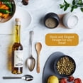 thumbnail image 4 of Rosendahl Salt and Pepper Cellar Set - Elegant White & Black Porcelain with European Oak Holder, Scandinavian Design, Compact and Functional for Contemporary Dining Tables, 4 of 7