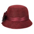 thumbnail image 3 of ruhuadgb Women's Polka Dot Mesh Flower Bowler Bucket Hat Outdoor Sun Visor Basin Cap, 3 of 7