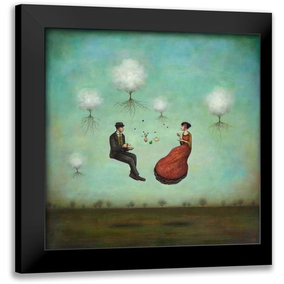 Huynh, Duy 12x12 Black Modern Framed Museum Art Print Titled - Gravitea For Two