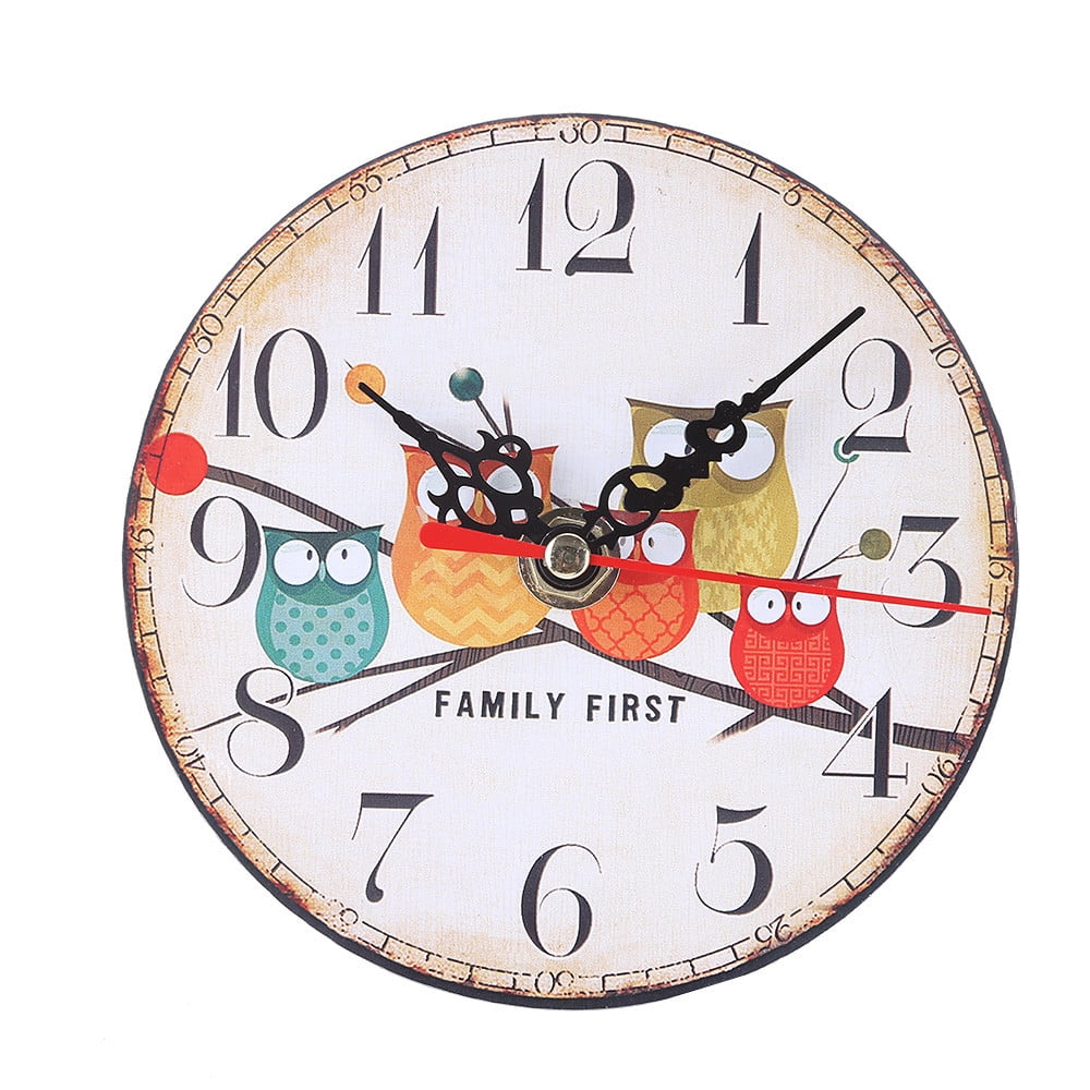 Vintage Style Antique Wood Wall Clock for Home Kitchen Office Walmart