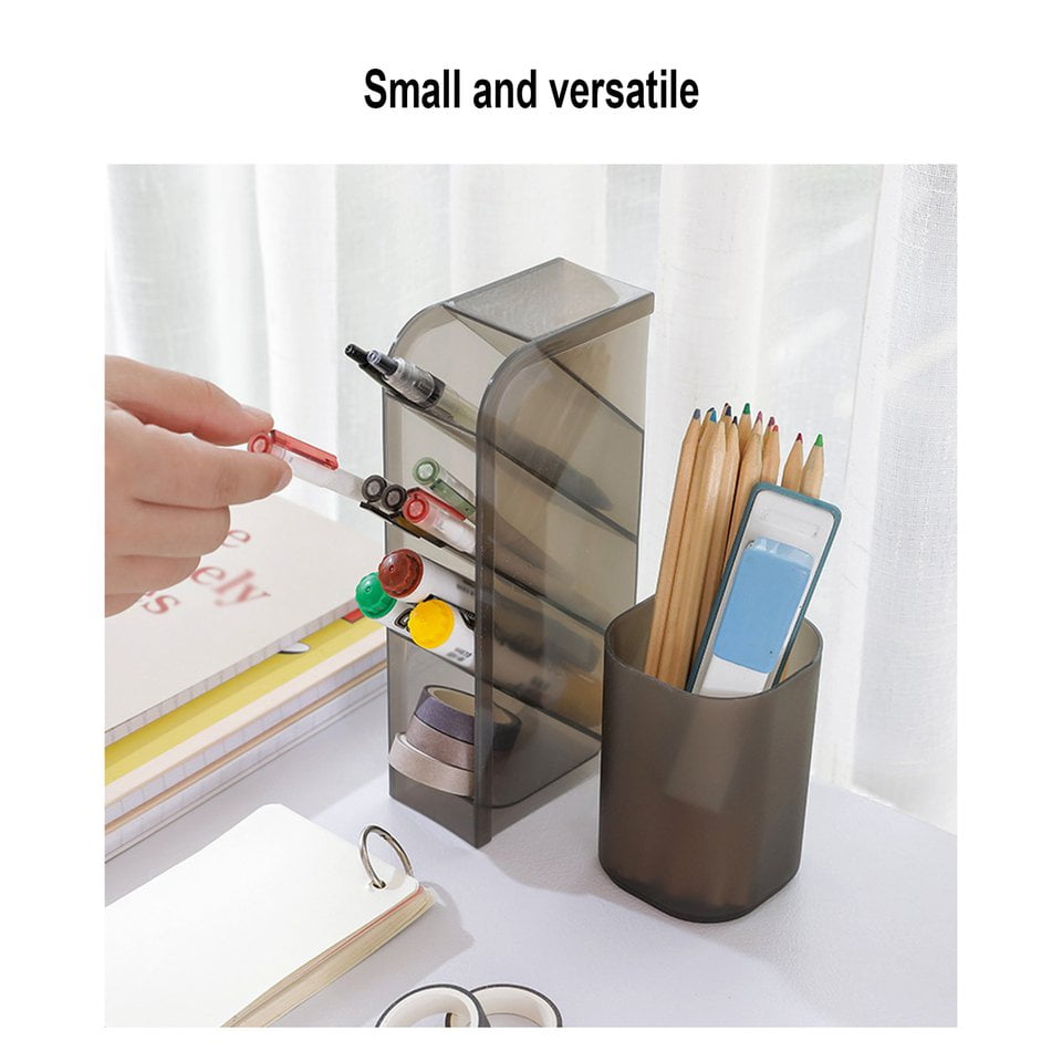 Ergonomic Desk Storage Box Drawer Organizer Inclined Pen Holder Makeup Tool Organizer Rectangular Organizing Walmart Canada