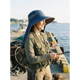 thumbnail image 5 of Kukuzhu Sun Hat for Women Men Fishing Hiking Gardening, Wide Brim Hat UPF 50+ UV Protection with Neck Flap Safari Hat, 5 of 8