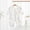 White B, variant on Tranfacy Boys and Girls 0-6 Months Summer Rompers Long Sleeve Full Length Pant Bear Print Seamless Thin Fabric Jumpsuit Outfit