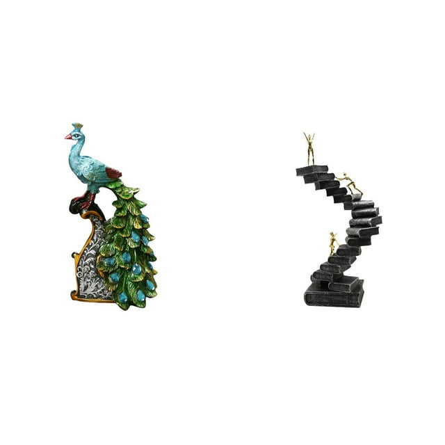 Figura de para escritorio, escalera, estatua de resina para escalar libros, decoración artística, estante, adorno adecuado para decoración d