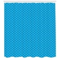 thumbnail image 3 of Ambesonne Egyptian Shower Curtain, History Ankh, 69"Wx75"L, Azure Blue and White, 3 of 3