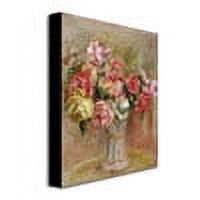 Trademark Fine Art "Roses in a Sevres Vase" Canvas Wall Art by Pierre Renoir