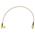 thumbnail image 5 of Eightwood SMA Female Bulkhead Mount to SMA Male Right Angle RG316 Antenna Extension Cable 12 inch 30cm Compatible with 4G LTE Router Cellular RTL SDR Receiver 2-Pack, 5 of 9