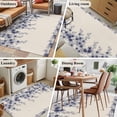 thumbnail image 5 of Vintage Navy Blue Roses Area Rugs 4'x6', Small Throw Rugs for Office Bathroom, Spring Floral Elegant Pastoral Retro Art Indoor Outdoor Rug Non-Slip Low Pile Carpet Runner Reversible Floor Mats, 5 of 8