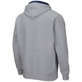 thumbnail image 3 of Men's Colosseum Heathered Gray Michigan Wolverines Arch & Logo 3.0 Full-Zip Hoodie, 3 of 3