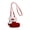 Red, variant on 7829 Suedes Crossbody Bag Women Fall Winter Christmas Boot Shape Shoulder Bag