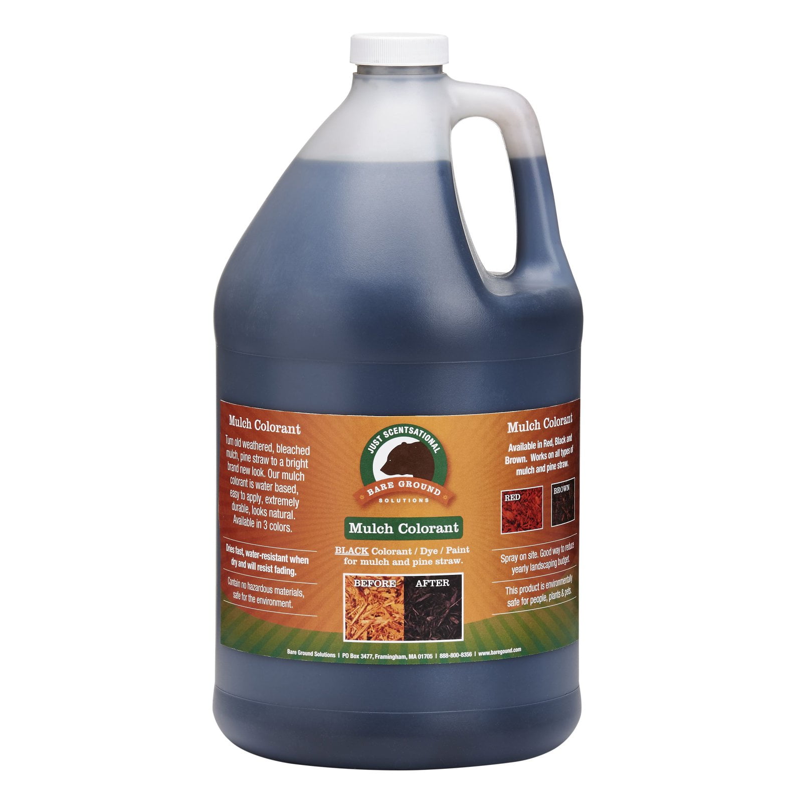 Just Scentsational Red Bark Mulch Colorant Gallon by Bare Ground