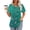 Green#1, variant on Going Out Tops for Women Viikei Womens Floral Tops for $5 Tops,Ladies' Casual Short Sleeved Loose Round Neck Printed Top Yellow XXL