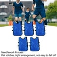 thumbnail image 4 of 5 Pcs Gilets d'Entraînement pour Enfants, Sans Manches, Col Rond, pour Sports de Football, 4 of 8