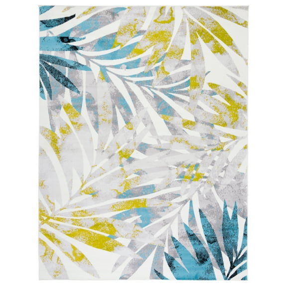 SAFAVIEH Skyler Bosworth Floral Runner Rug, Grey/Green, 2' x 12'