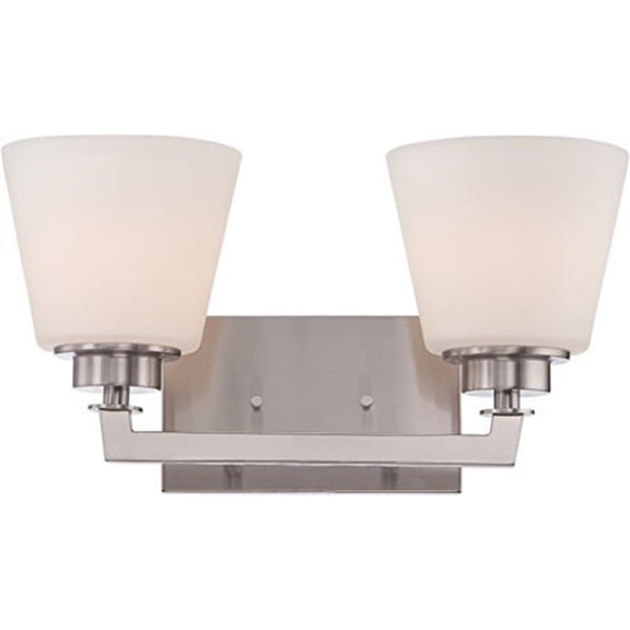 Nuvo 60-5452 - Mobili - 2 Light Vanity Fixture w/ Satin White Glass