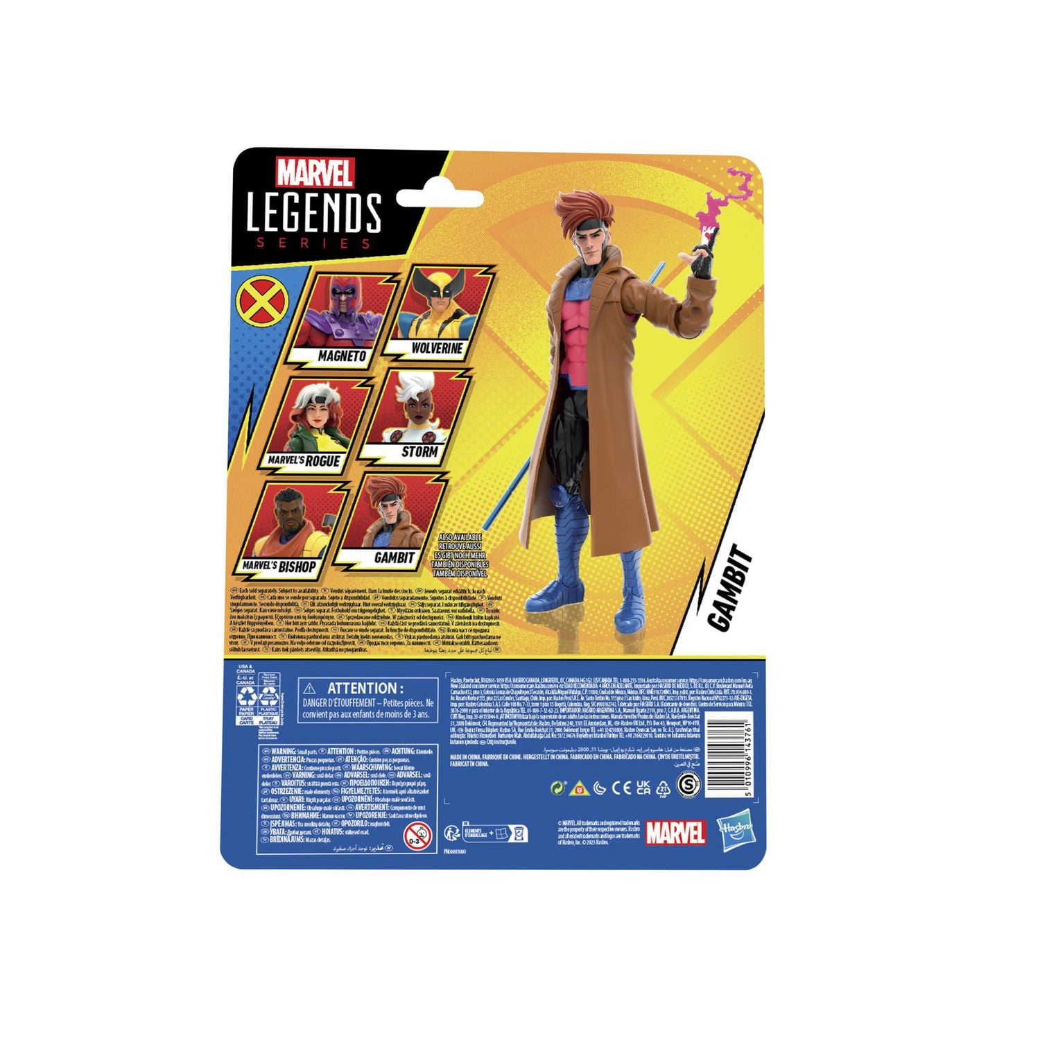 Hasbro Marvel Legends Series Gambit, X-Men ‘97 Collectible 6 Inch Action Figures, Marvel Legends Action Figures