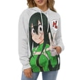 thumbnail image 4 of Tsuyu Asui Unisex Sweatshirts Loose Pullover Sweater Hooded Hoodie 3D Printing Jacket Winter Fall Clothes M, 4 of 7