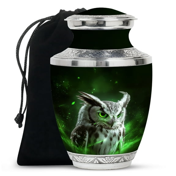 Owl Urn, Large Urns for Human Ashes, Funeral Urns For Adult Ashes Men, Urn for Ashes for Women, Urns for Adult Human Ashes, Urn for Ashes Adult Male(Size - 10inch)