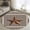 Black, variant on 4ft Round Rug, Texas Star Vintage Non-Skid Rubber Backing Large Area Rugs - Living Room Bedroom Home Office, Retro Country Brown Stars Checkered Indoor Floor Mat Carpets Washable Rug