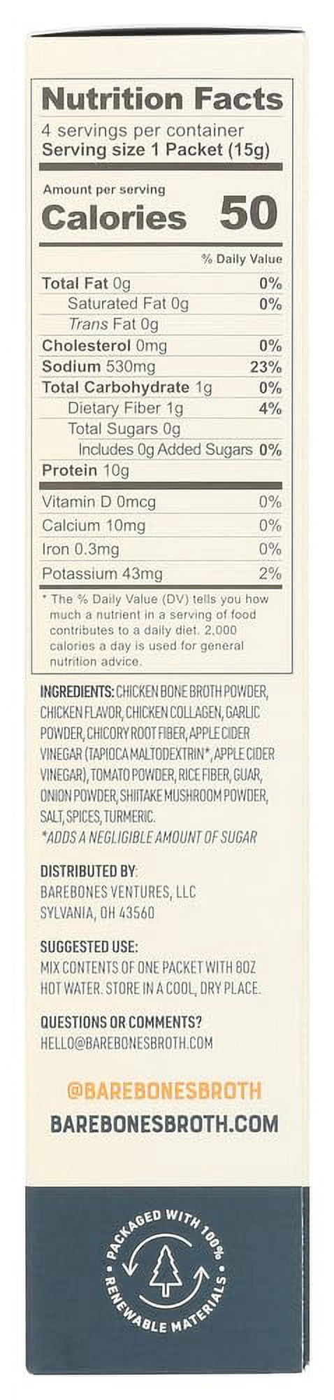Bare Bones Broth Bone Chicken 4-Count 2.12 oz (Pack Of 8)