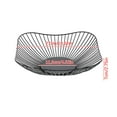 thumbnail image 3 of Black Metal Countertop Fruit Basket | Large Rectangular Wire Fruit Storage Bowl | Modern Snack Rack Stand for Kitchen, Home, Office | 10 Inch Wide | Sturdy Decorative Organizer | Holds Fruits, Bread, 3 of 6