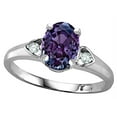 thumbnail image 2 of Star K � Oval 8x6 Simulated Alexandrite Love Promise Ring, 2 of 9