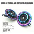 thumbnail image 3 of Bocina de coche 12v 140db, bocina de rejilla Universal súper fuerte, nuevo esquema de Color fresco, modificación de motocicleta, piezas de bocina eléctrica, 3 of 3