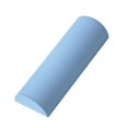 thumbnail image 1 of Rodillo de espuma EVA semicircular, entrenador de equilibrio, muscular, de Yoga, bloque de Yoga Azul 30cm, 1 of 8