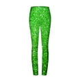thumbnail image 5 of QATAINLAV Women's Stretch Yoga Leggings Fitness Running Gym Sports Legging Pants Trendy Print Full Length Tummy Control Tight Trousers Birthday Gifts Green XXL, 5 of 7