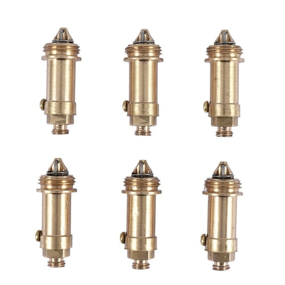6 PCS Sink Plug Replacement Basin Bath Waste Click Spring Brass Plug Bolt for Kitchen Sink Bath Tub Drain