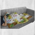 thumbnail image 6 of Video Games Soft Flannel Fleece Blanket, Cartoon Retro Computer Graphic Kids Western Design Box Cloud Fun Adventure 90's, Cozy Plush for Indoor and Outdoor Use, 70" x 90", Multicolor, by Ambesonne, 6 of 6