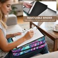 thumbnail image 5 of Haosy Accordion File Organizer Zipper Binder 500 Sheet 6-Tab Expanding File Folder Multi-Pocket 1.2 Inch 3 Ring Adorable Unicorn Flying, 5 of 7