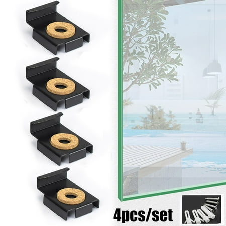 

BAMILL Frameless Bathroom Mirror Glass Wall Mounting Fixing Kit Hardware-With Screws