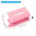 thumbnail image 2 of Uxcell 1/4" 2 Hole Paper Punch Metal Hole Puncher 8 Sheet Punch Capacity Adjustable Hole Punch Pink, 2 of 6