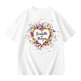 thumbnail image 5 of WERYOUNG Girl's T-Shirts Carnival Short Sleeve Crewneck Colorful Heart Print Kids Casual T Shirt Daily Wear Comfort Fit Tee Shirts Party Night Soft Cozy Top, 5 of 5
