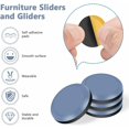 thumbnail image 2 of Möbelgleiter, 8 Stück PTFE Teflon quadratisch, autoadhesivo, Möbelgleiter, strapazierfähige Möbelgleiter, wiederverwendbare Gleitpads (25 mm), 2 of 5