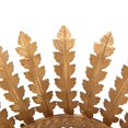 thumbnail image 4 of Benzara BM241109 Mirror with Metal Frame & Leaf Design, Brass & Silver, 4 of 5